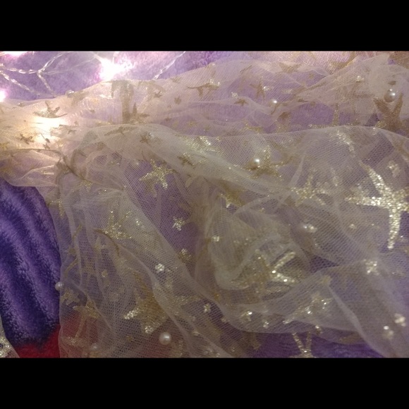 Off the shoulder glitter and pearl embellished top - Picture 3 of 3